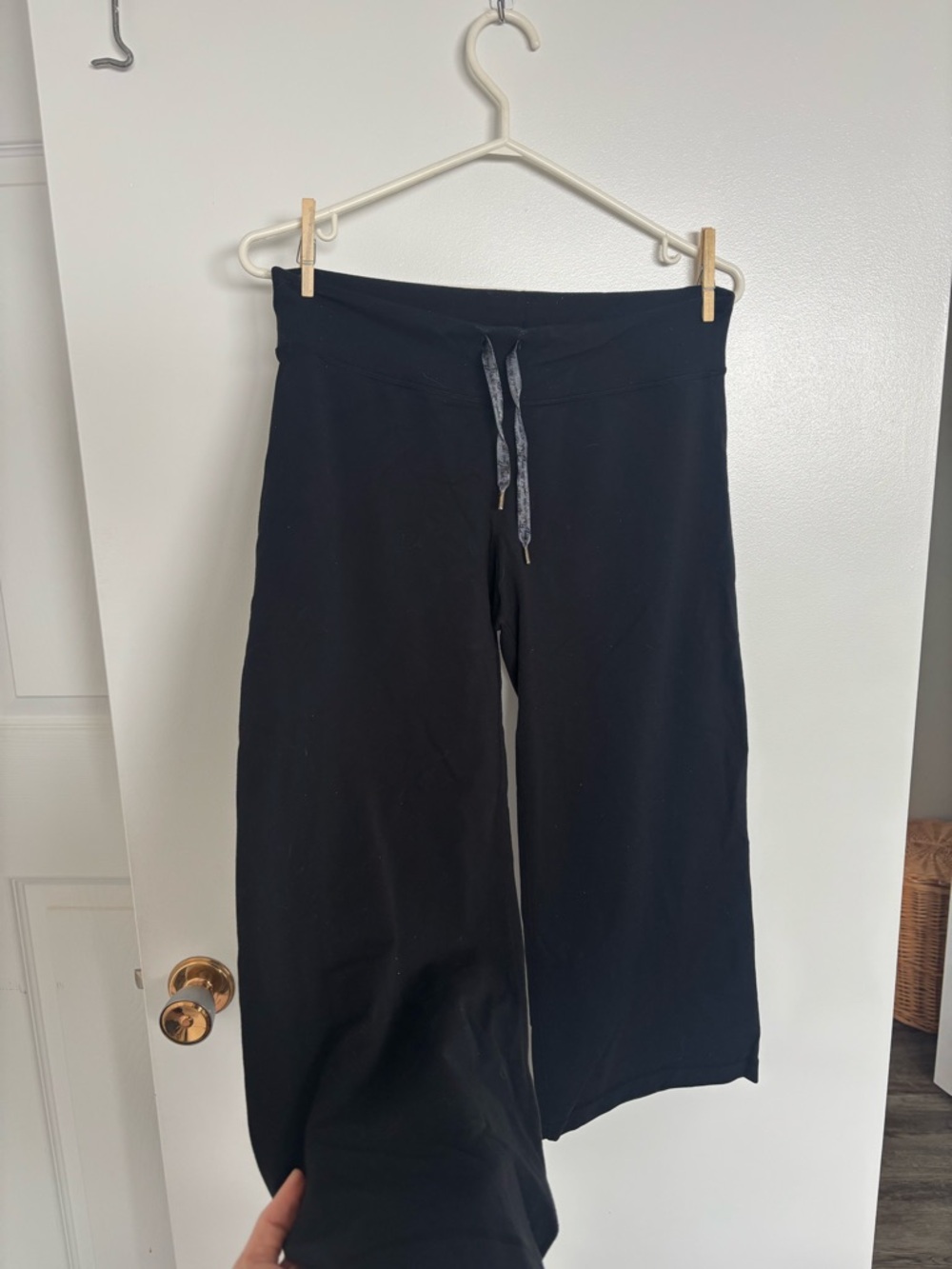 lululemon athletica Black Wide-Leg Drawstring Pants